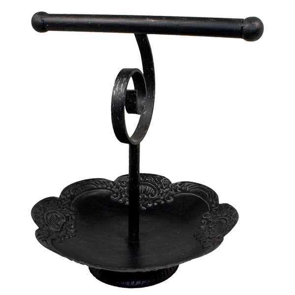 PE6705 - Single Bar Iron Bracelet Stand with Bowl