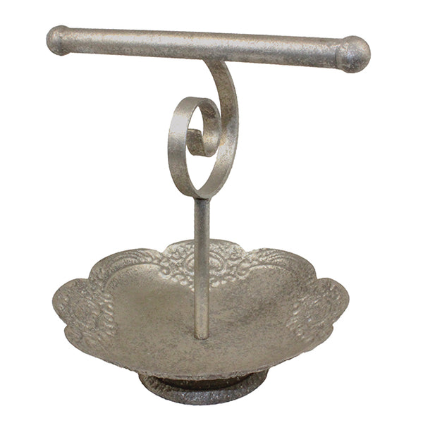 PE6705 - Single Bar Iron Bracelet Stand with Bowl