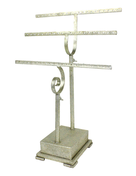 PE6719 - Adjustable Triple Bar Iron Earring and Necklace Stand