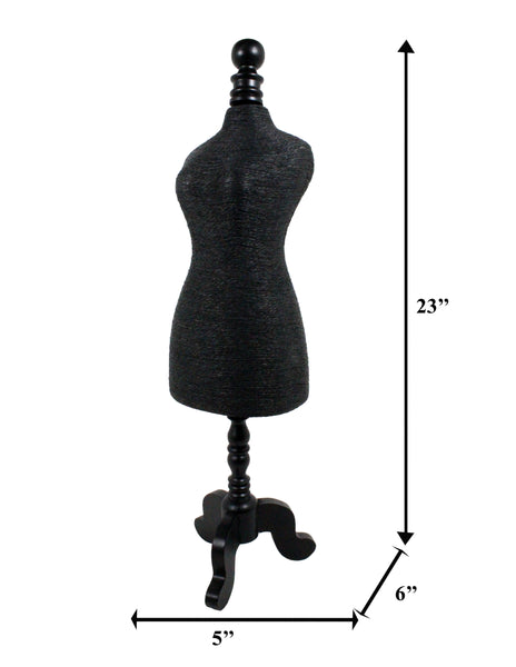 PE2280 - Woven Straw Mannequin Jewelry Display