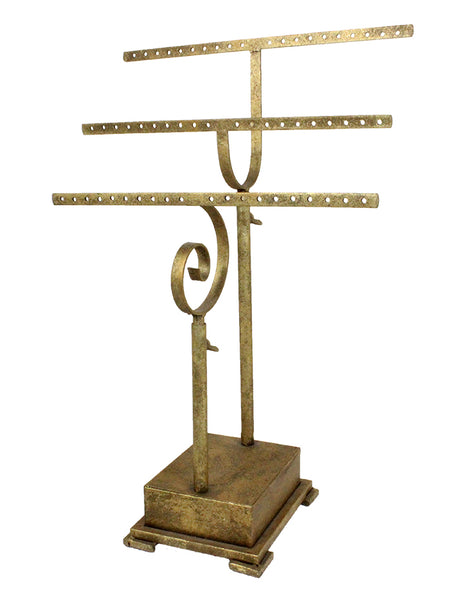 PE6719 - Adjustable Triple Bar Iron Earring and Necklace Stand